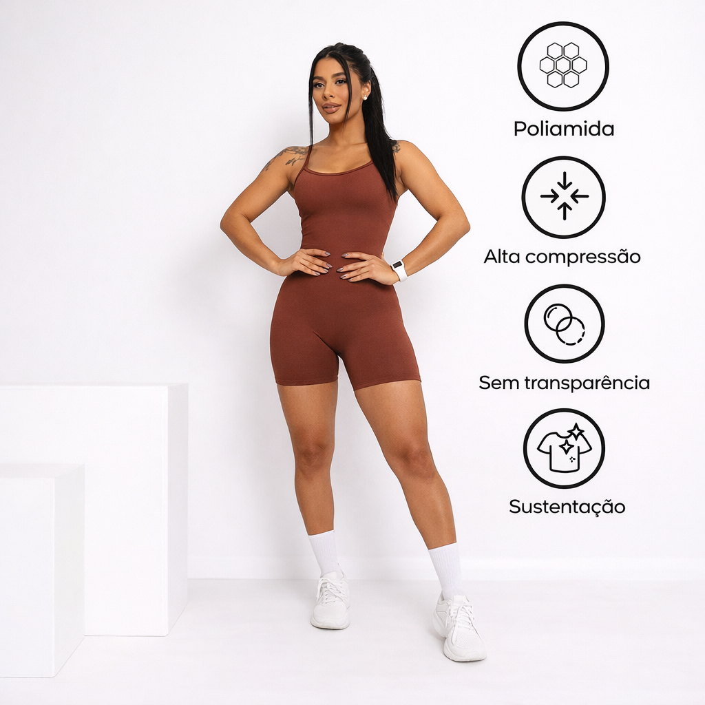 Slim Fit Avelã — Marrom